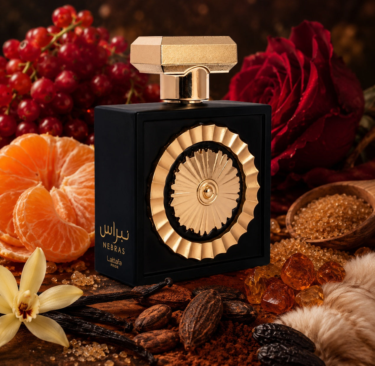 Lattafa Nebras samples Huni perfumes