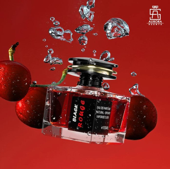 Aurora scents Black Rouge eau de parfum samples huniperfumes
