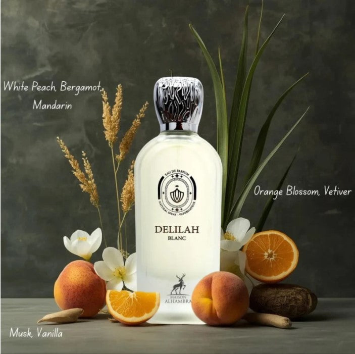 Delilah Blanc - Maison alhambra samples Huniperfumes